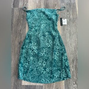 O'Neill Teal Paisley Mini Dress